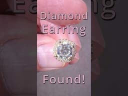 Spring Break Big Diamond Gold Silver Earring Found! #shorts #metaldetecting