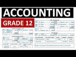 ACCOUNTING GRADE 12, INCOME STATEMENT, BALANCE SHEET: EXAM PREPS  [THUNDEREDUC]#exampreparation