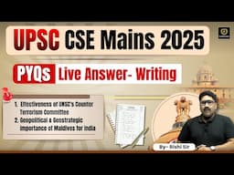 Mains PYQs Answer Writing Practice Series | Class-14 | UPSC CSE Mains 2025 | Rishi Sir |Tathastu ICS