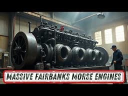 MASSIVE RARE FAIRBANKS MORSE ENGINES: Cold Starts & Towering Iron
