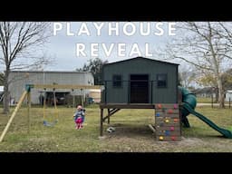 OUTDOOR PLAYHOUSE REVEAL | DIY PLAYHOUSE BUILD PT 6