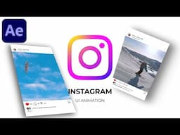 Viral Instagram Post UI Animation - After Effects Tutorial | No Plugin