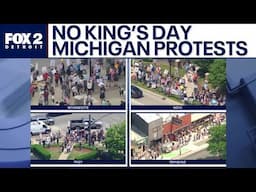 'No Kings Day' protesters gather across Michigan