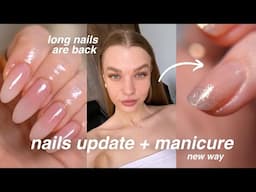 growing my natural nails back — manicure + growth plan!