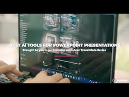 Spilling our AI presentation secrets 🫢 with Acer’s TravelMate P4 and P6 Laptops!