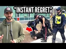 ANTIFA Mob Attack Man And Then This Happens!