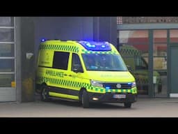 OTTERUP AMBULANCE SYD (3327) i udrykning rettungswagen auf Einsatzfahrt 緊急走行 救急車