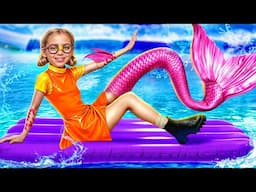 How to Become a Mermaid at Squid Game School! From Nerd to Mermaid makeover!