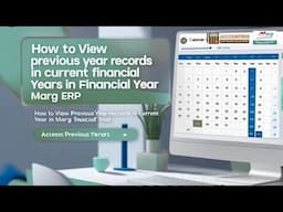 How to View Previous Year Records in Current Financial Year | Marg ERP Guide in Hindi Tutorials