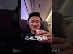 14+ jam penerbangan, ngapain aja di dalam pesawat? Hehehe