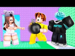 Trolling my BROTHERS with BOMBS in Roblox Tower!