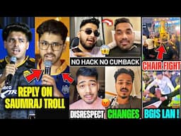 BGIS Lan FIGHT😰 Ultron TROLL Manya🤯 Jonathan Reply SAUMRAJ🥵 Scout ANGRY on Disrespect😡 SouL Changes💔