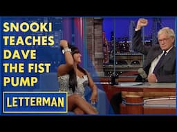Jersey Shore's Snooki Teaches Dave To Fist Pump | David Letterman