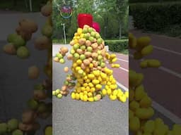 Create humanoid vegetable and fruit characters🥭🥬 moving and touching...