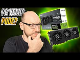 PC VELHO PODE? GEFORCE RTX 5060 em PCIe 3.0? Testamos e jogamos!