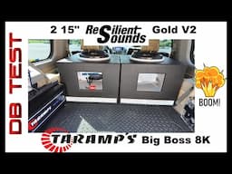 2 Resilient Sounds 15" subs on Taramps Big Boss 8/ 8000 watt amplifier and SPL test