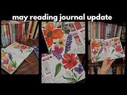 A fun floral May reading journal update!