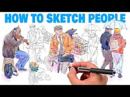How to sketch PEOPLE quickly & accurately!