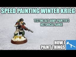 Speed Painting Winter-Style Krieg [How I Paint Things]