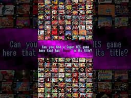 Find a SNES game with "Super" in its name #Nintendo #SNES #SuperNES #Super