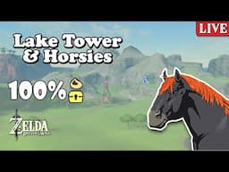 Continuing Our 100% Completion Walkthrough With More Lake Tower! Zelda Breath of The Wild