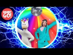 "Rainbow Disco Unicorn Dance!" 🦄 ⚡️HYPERSPEED REMIX⚡️/// Danny Go! Songs for Kids
