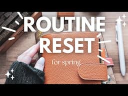 How I'm Resetting Routines in My Planner & My life ✨ #planwithme #goals