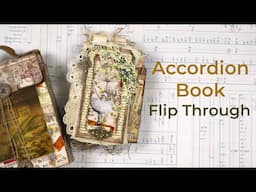 Accordion Book | Junk Journal | Flip Through | Inspired by @bybar_paperlover
