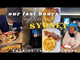 last hours together in Sydney | dinner date | last breakfast | long distance | Gugu & Kearabilwe