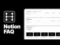 Notion Template FAQ - Headquarters Productivity System