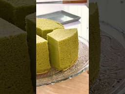 Green Tea Chiffon Cake #baking #apron