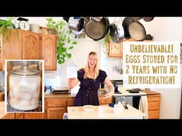 Unbelievable! Eggs Stored for 2 Years, NO Refrigeration! Results of Water Glassed Eggs After 2 Years