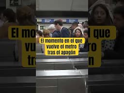 El momento en que abre el metro de Madrid tras el apagón