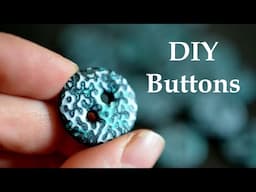 Mokume Gane Polymer Clay Buttons Tutorial: Create Your Own in Minutes!
