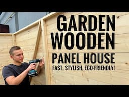 Garden Wooden Panel House: Fast, Stylish, Eco-friendly!