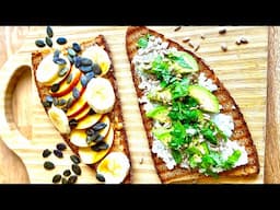 Tok tutan proteinli Vejeteryan Kahvaltı Alternatifi | Avokadulu, lor peynirli & fıstık ezmeli tost