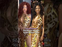 Sza turned heads in the same iconic Versace gown Ashanti wore to the 2002 #BETAwards 💫#shorts