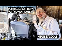 BEST PORTABLE 12v-48v A/C! "EcoFlow Wave 3" 6100 BTU Battery Air Conditioner Heater