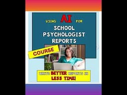 How to use AI for School Psychologists! Mini-course on sale through February!!!