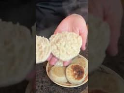 Sourdough English Muffin https://wagonwheelhomestead.com/sourdough-english-muffins-overnight-recipe/