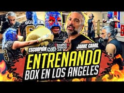 Golpeando ando JAIME CAMIL vs Escorpión. Hice mi 1er sparring y le di unos carazos en sus guantes!