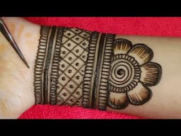 new front hand beautiful mehndi design || very simple mehndi design