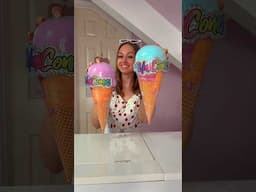 [ASMR] UNBOXING A GIANT MYSTERY ICE CREAM WITH 8+ SURPRISES!!😍🍦⁉️ (RARE FIND OMG!🫢✨) #Shorts