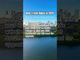 New Travel Rules in 2025 ✈️ #travel2025 #domesticflights #traveling