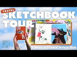 JAPAN TRAVEL SKETCHBOOK TOUR ッ ✨ Tokyo & Osaka Japan 2025