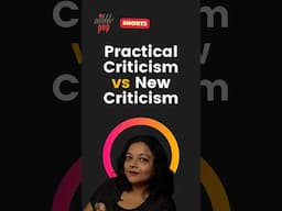 Practical Criticism vs. New Criticism: Key Differences Explained in 3 Minutes 🎭 #monamimukherjee