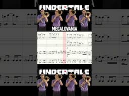 "Megalovania" from Undertale #trombone #megalovania #undertale #videogamemusic