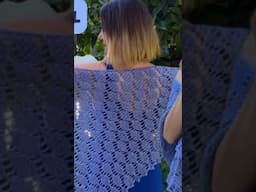 Crochet lacy shawl, full tutorial #crochet #crochetshawl #olgapoltava