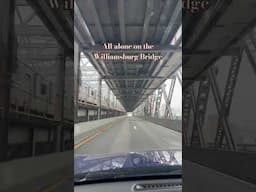 All alone on The Williamsburg Bridge #bridge #manhattan #brooklyn #driving #alone #speed #road