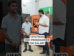 10th Pass student की लगी Job - VMC Setter Programmer | RVM CAD Faridabad & Pune